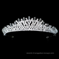 Nouveau Design Argent Cristal Strass De Mariée Tiara Couronne De Mariage Casque Réglable Pageant Couronnes